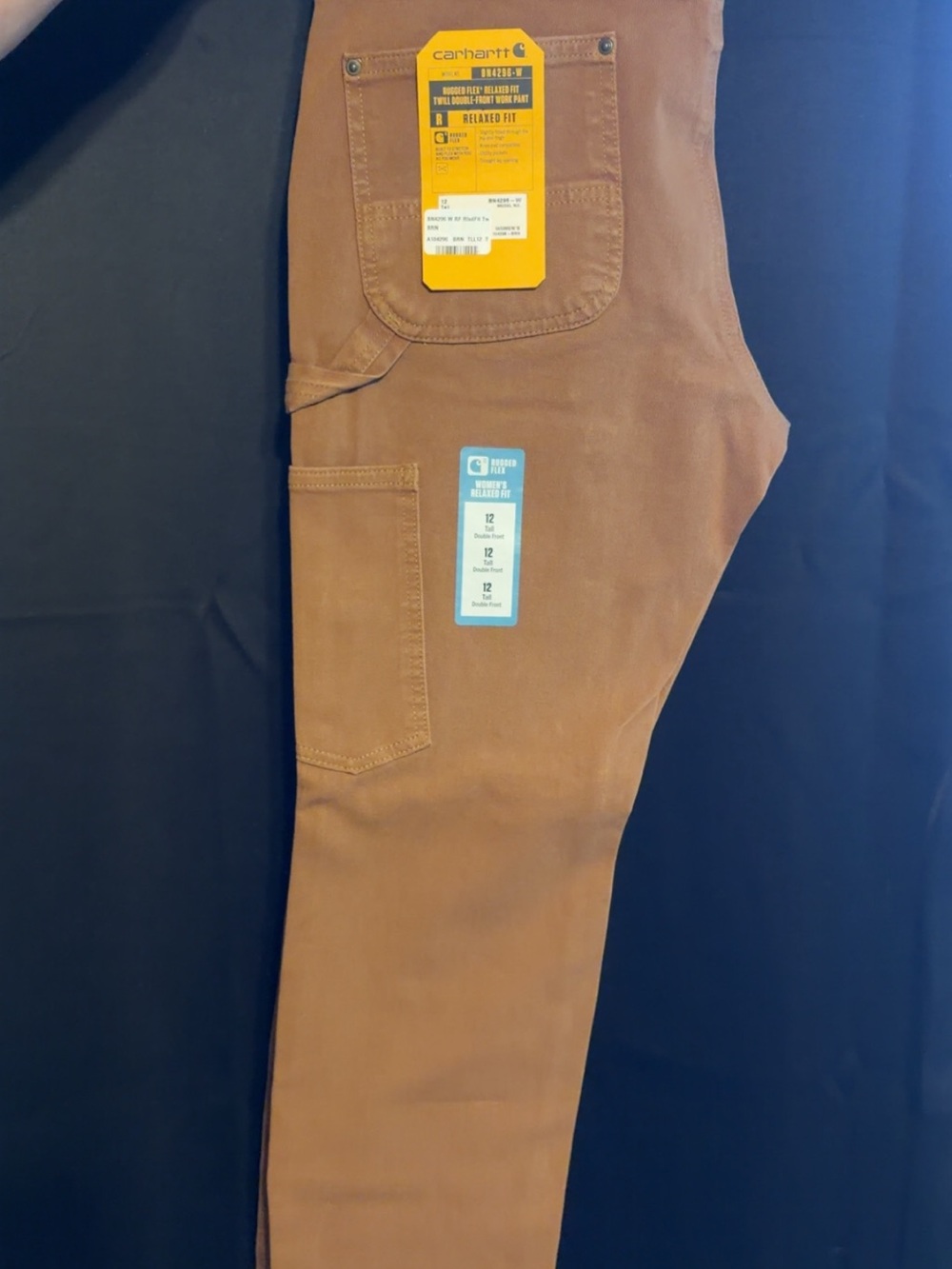 Carhartt Men's Cargo Work Pants in Brown Duck